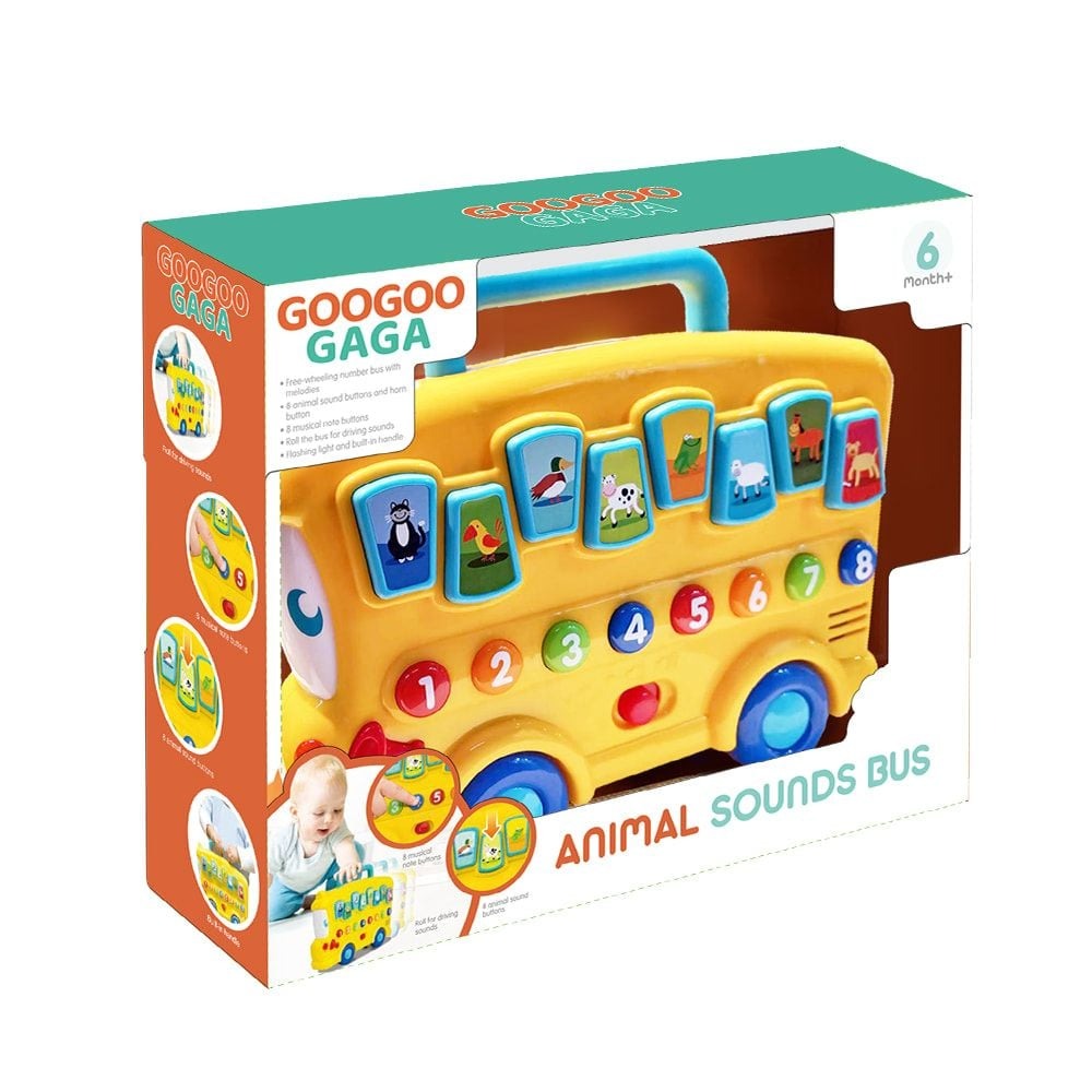 Đồ chơi xe buýt học tập động vật vui vẻ Googoogaga