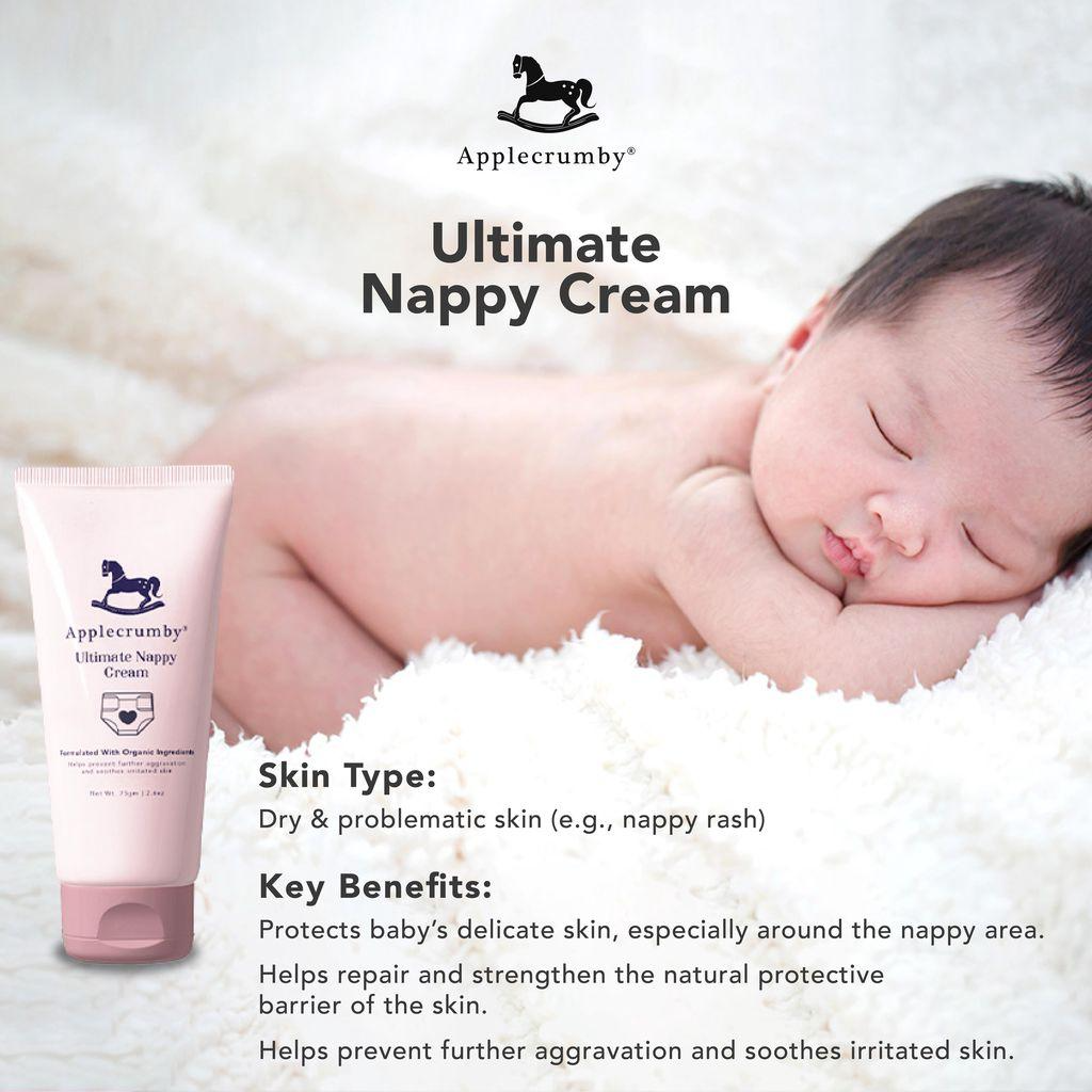 Kem Làm Dịu & Chống Hăm Tã Applecrumby Ultimate Nappy Cream Cao Cấp Cho Bé 75ML