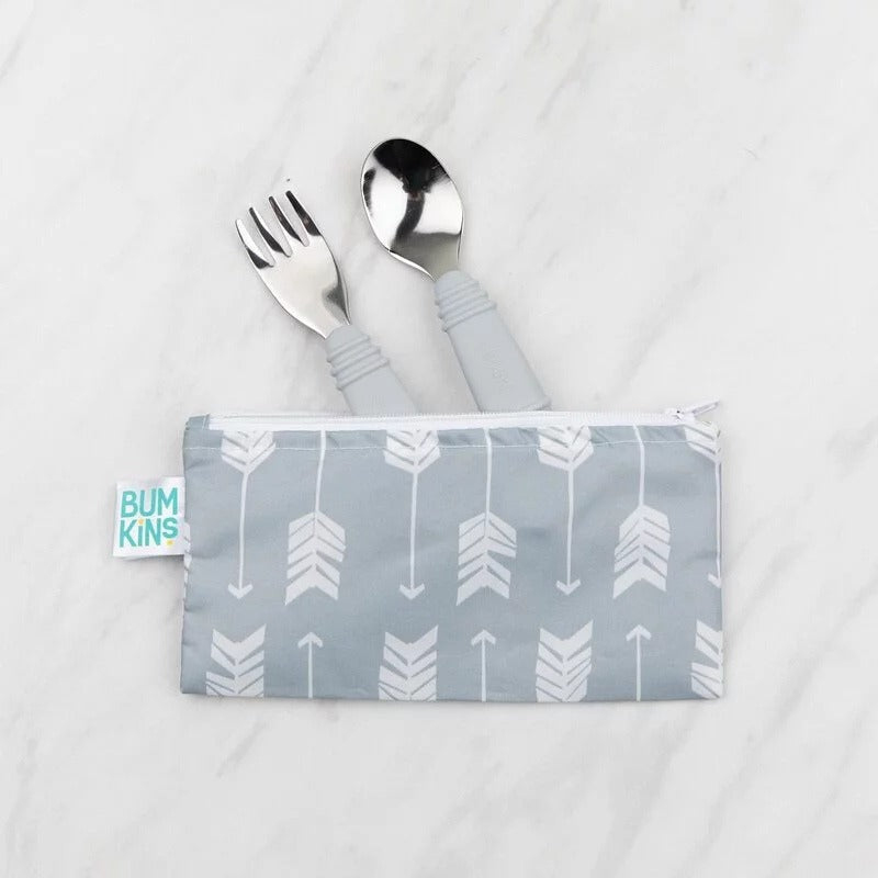 Bộ muỗng nĩa Bumkins không gỉ cho bé