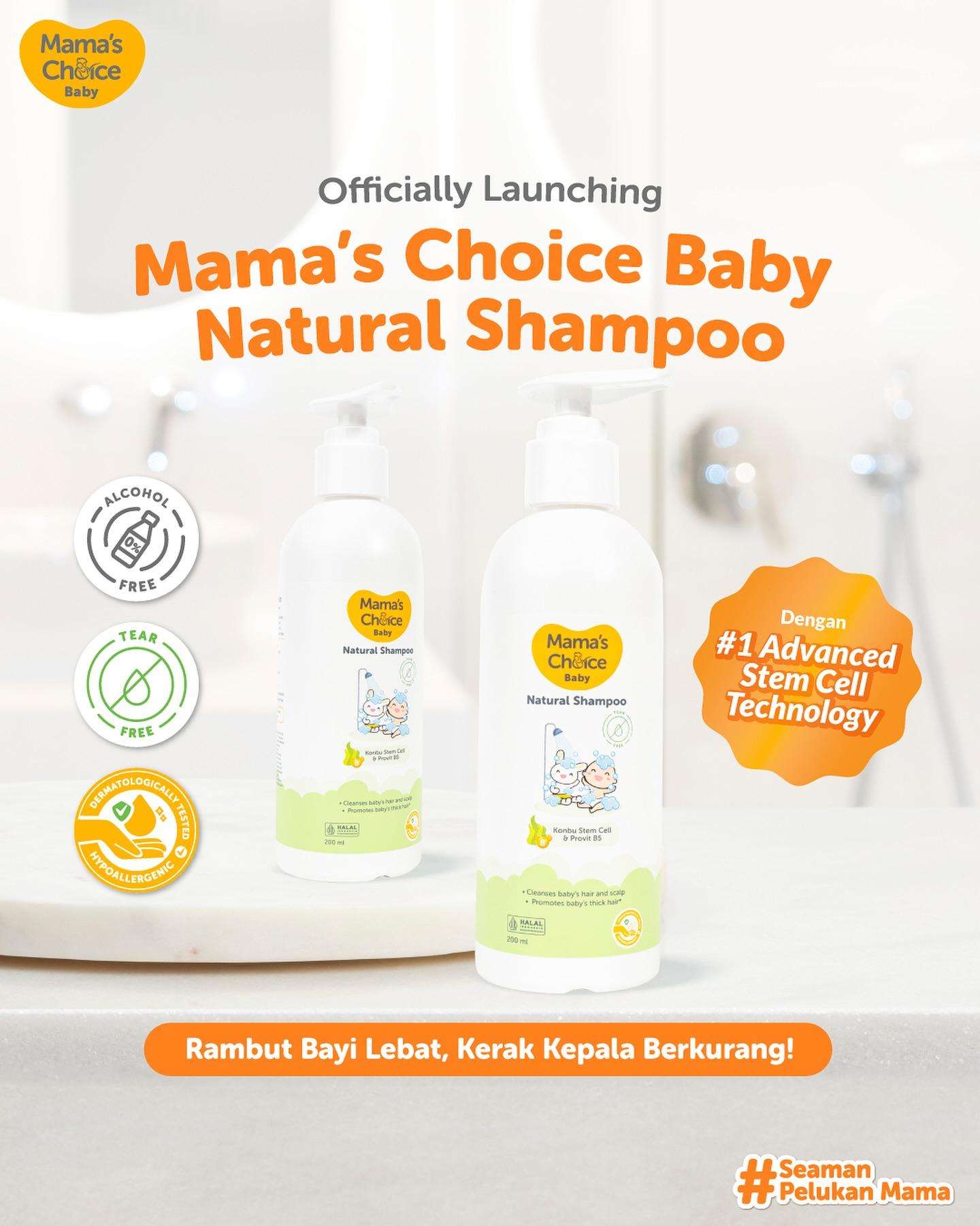 Dầu Gội Trẻ Em Mama's Choice – Sữa Gội Tăng Mọc Tóc Cho Bé Từ 0 Tháng 200ml