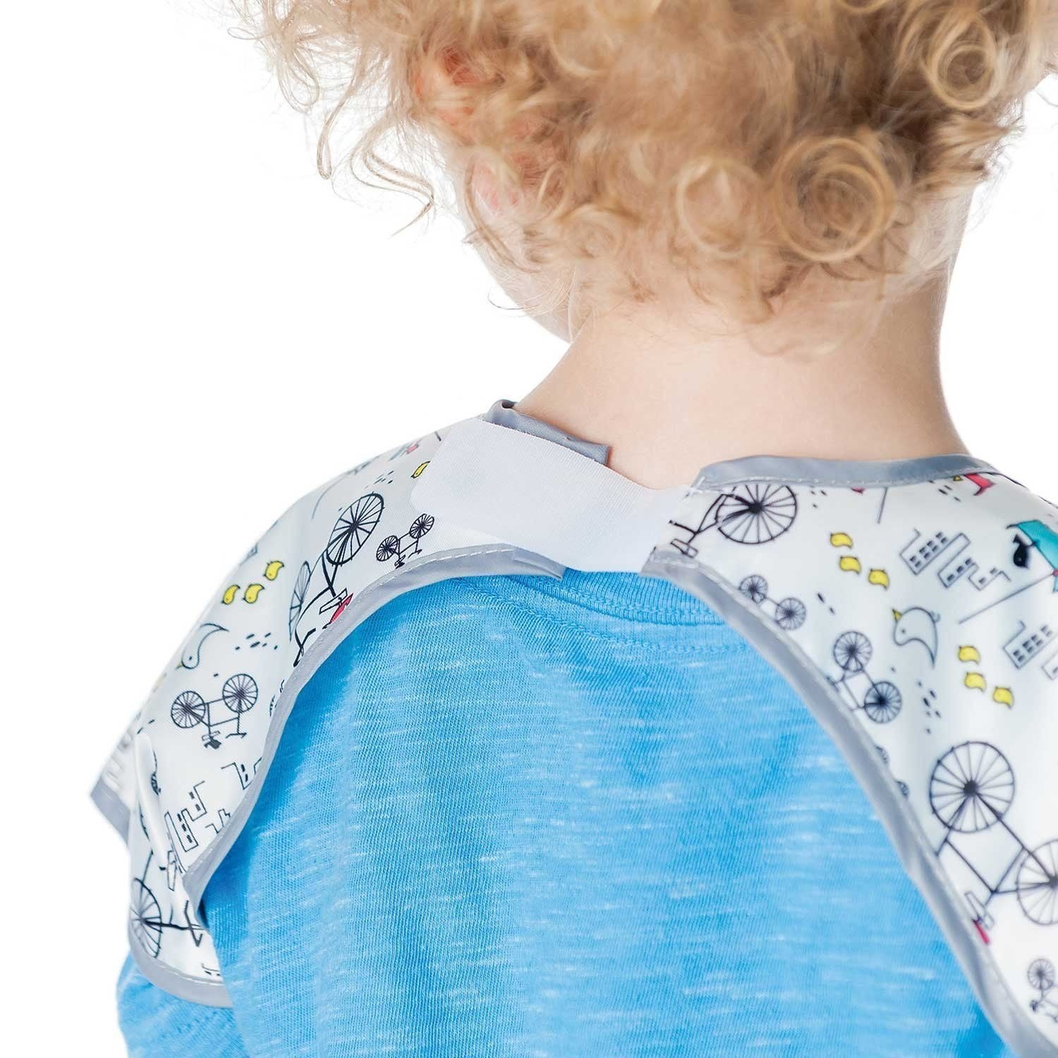 Yếm tay ngắn chống nước cho bé từ 1-3 tuổi Bumkins