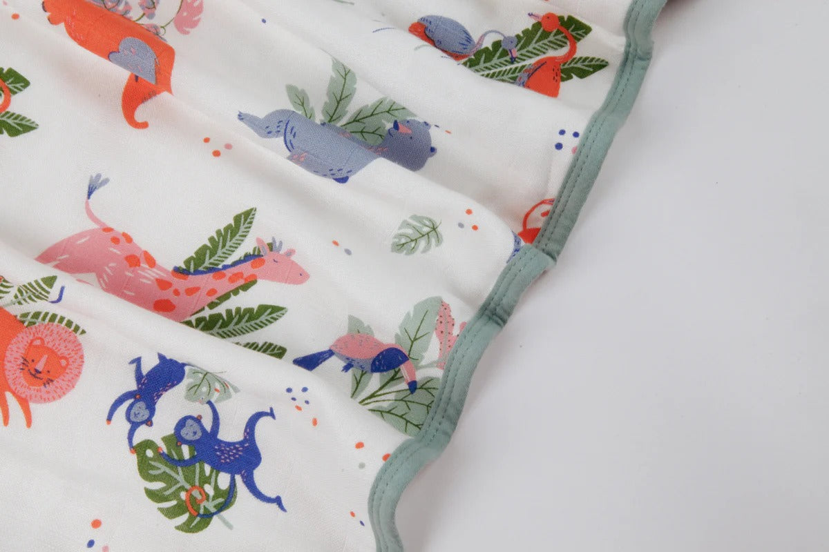 Khăn tắm có mũ sợi tre Little Rei