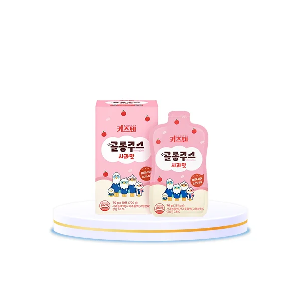 Nước Hồng Sâm Trái Cây KIDSTEN Hỗ Trợ Sức Khỏe Tự Nhiên Cho Bé 70ML - Hai Vị