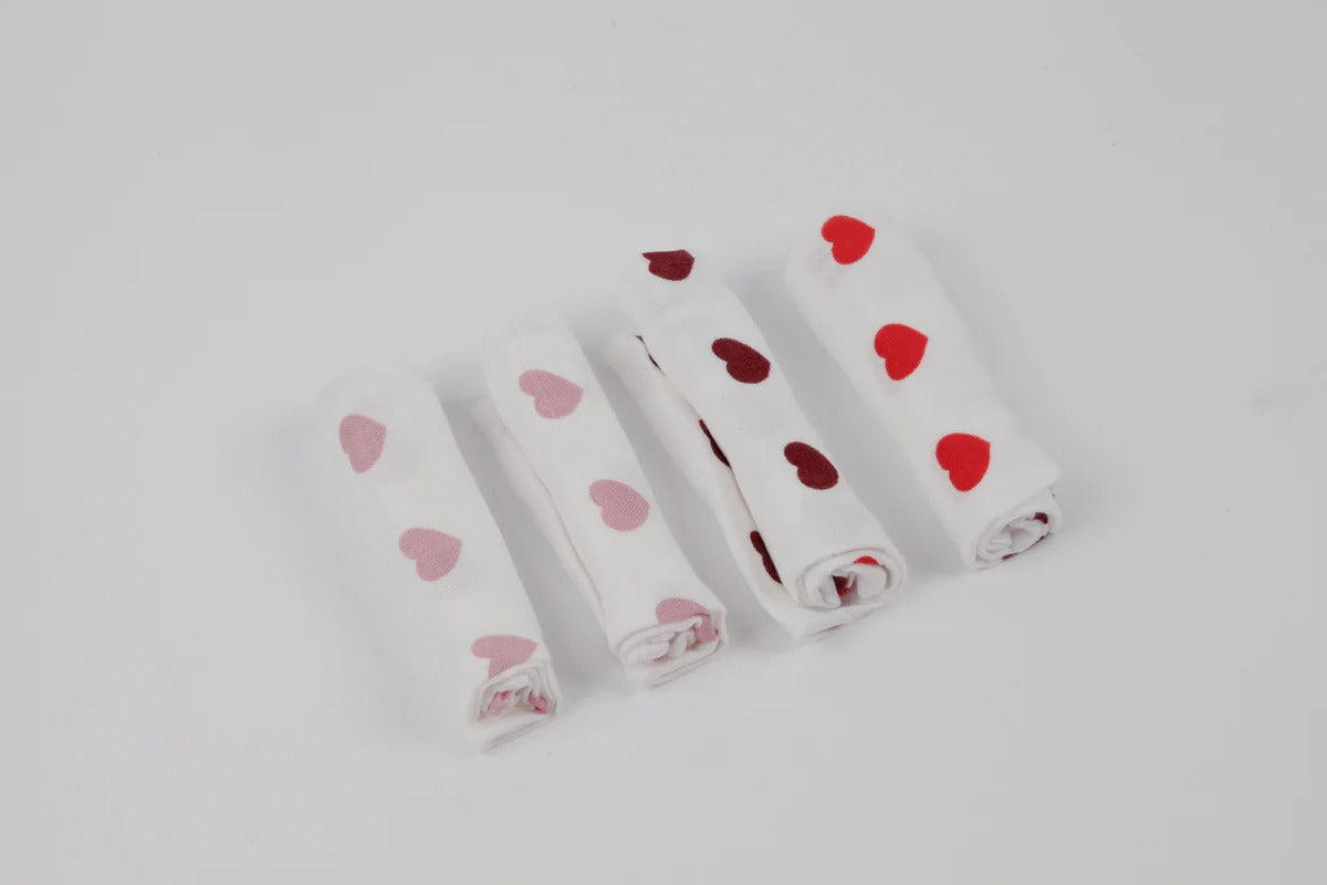 Bộ 4 chiếc Khăn tắm, khăn rửa mặt sợi tre Little Rei