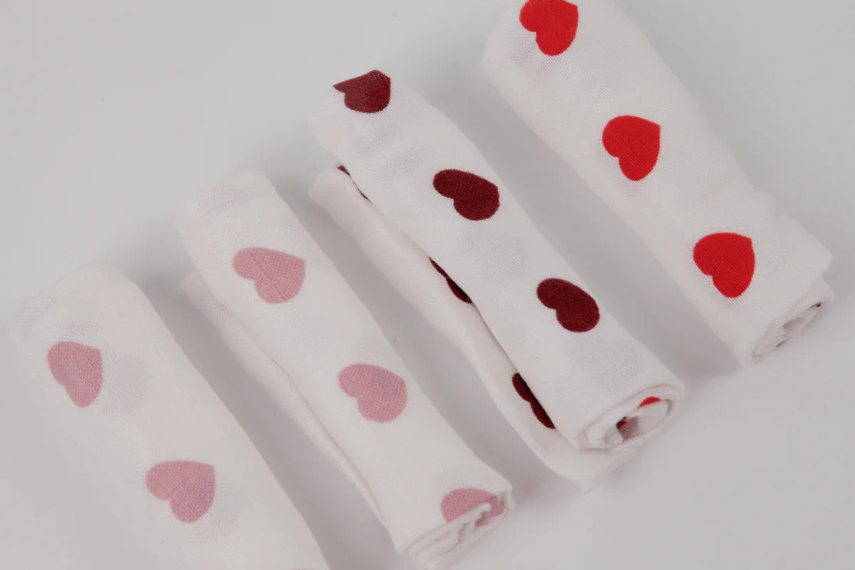 Bộ 4 chiếc Khăn tắm, khăn rửa mặt sợi tre Little Rei