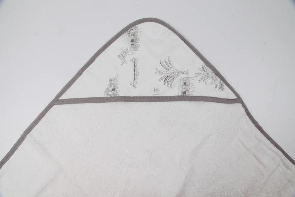 Khăn tắm có mũ sợi tre Little Rei