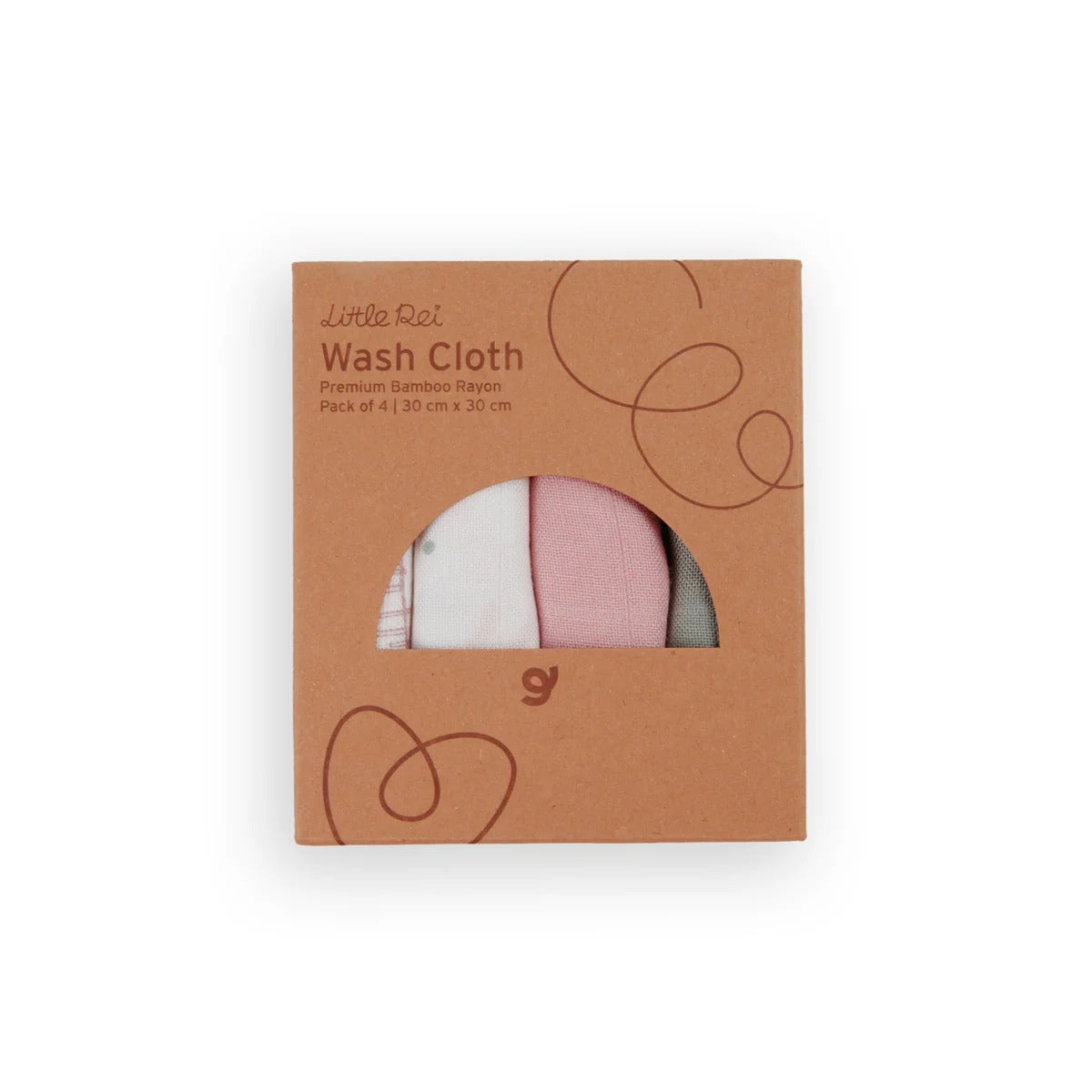 Bộ 4 chiếc Khăn tắm, khăn rửa mặt sợi tre Little Rei