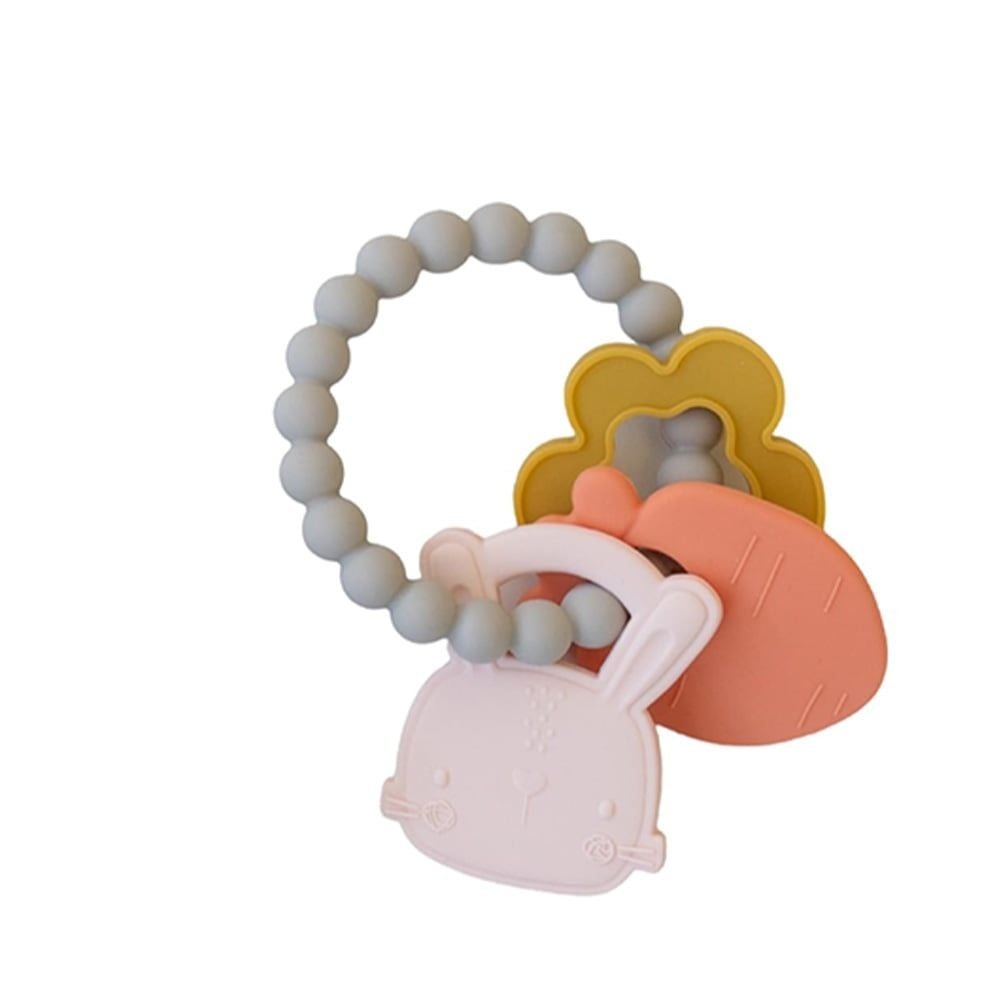 Vòng Gặm Nướu Silicone Cao Cấp Loulou Lollipop Giúp Giảm Đau Và Ngứa Nướu Cho Bé