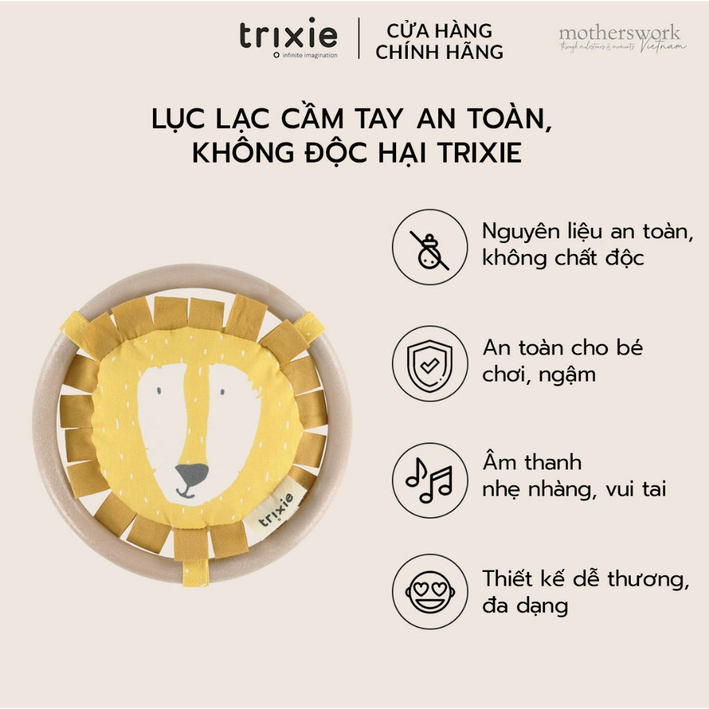 Lắc Tay Đồ Chơi Cho Bé TRIXIE TRX WRIST RATTLE Kích Thích Giác Quan Sơ Sinh An Toàn