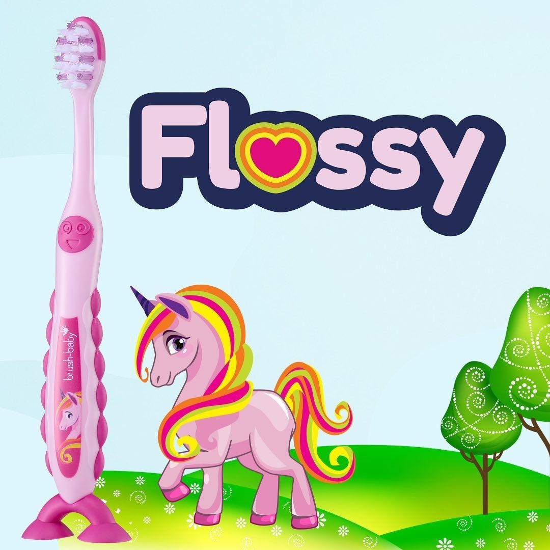 Bàn Chải Đánh Răng Trẻ Em Brush Baby FlossBrush Có Đế Hít Tiện Lợi Cho Bé (3–6 Tuổi)