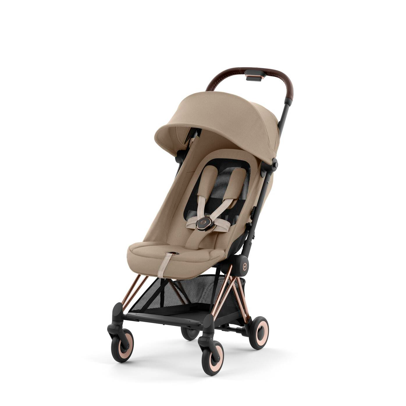 Xe đẩy gấp gọn Cybex Platinum Coya cho bé từ sơ sinh, gấp gọn 1 tay màu Coya Beige/ Heritage Bleck