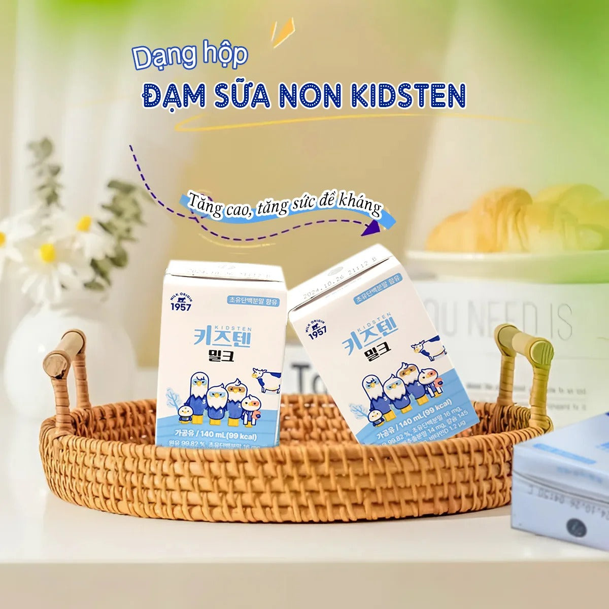 KIDSTEN Colostrum Milk Drink - Convenient Nutrition for Kids in 140ml Box