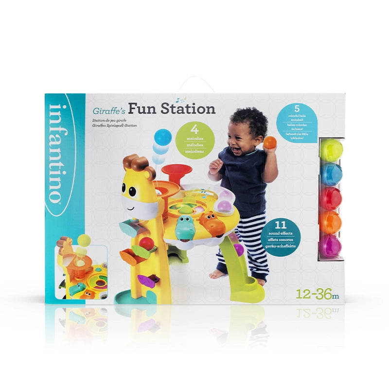 Đồ Chơi Tháp Bóng Hươu Cao Cổ Giraffe's Fun Station | Infantino&nbsp;