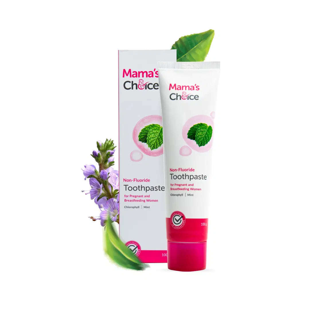 Mama's Choice Toothpaste - Fluoride Free, Safe for Pregnant &amp; Breastfeeding Mothers