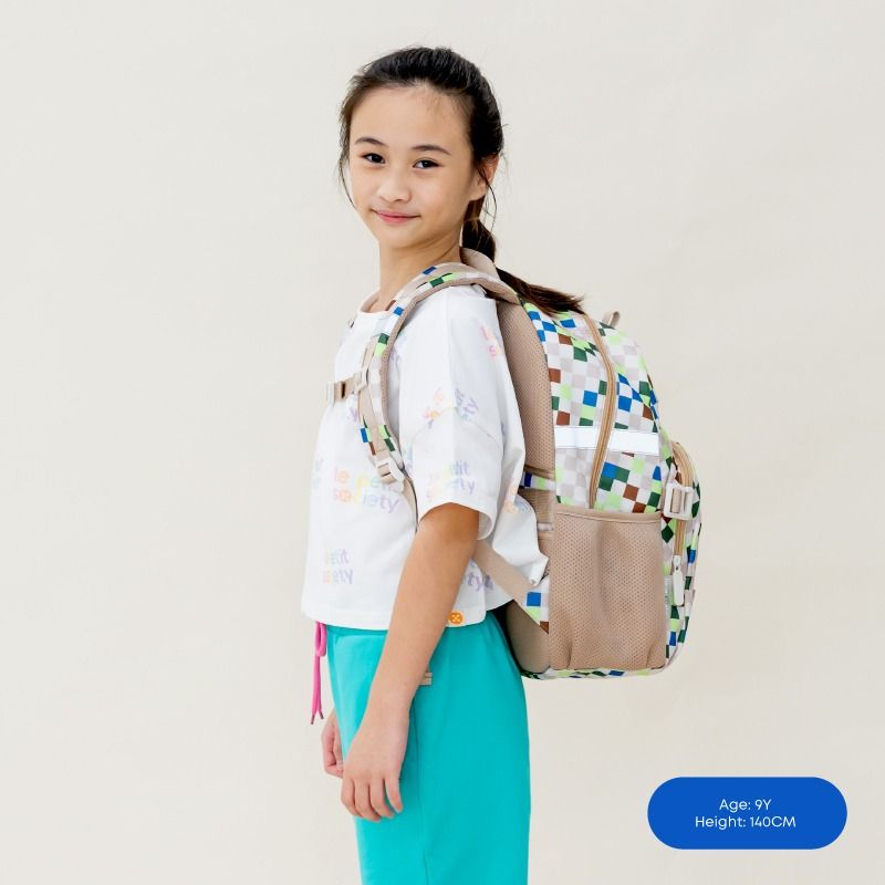 Balo Đi Học Cao Cấp Cho Bé 7-10 Tuổi Le Petit Society Single Pocket Backpack