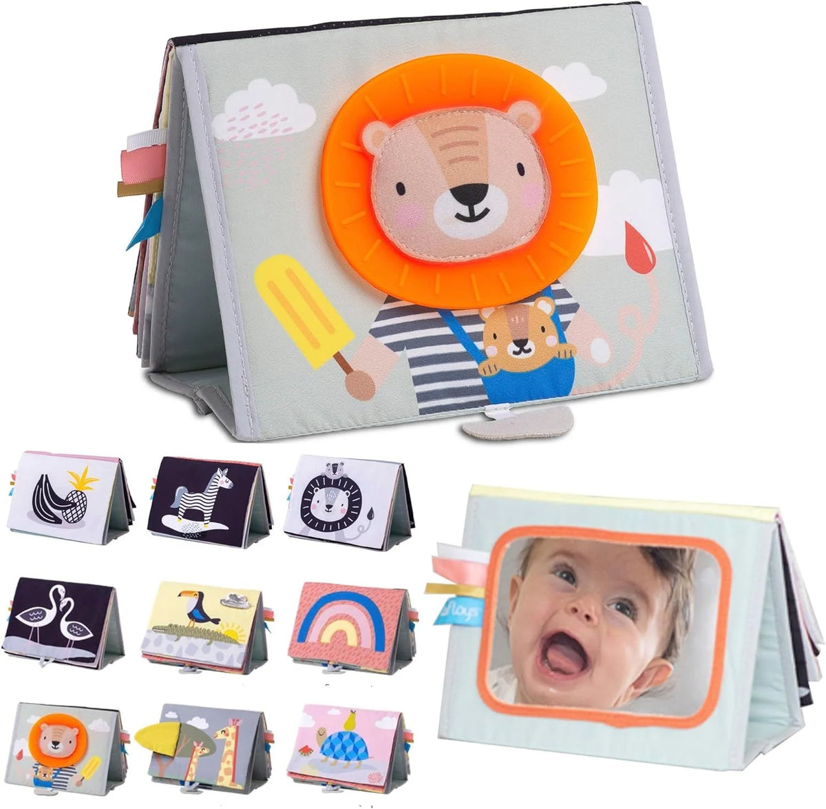 Sách Vải Tập Nằm Sấp Cho Bé Savannah Tummy-Time Book (0M+) | Taf Toys