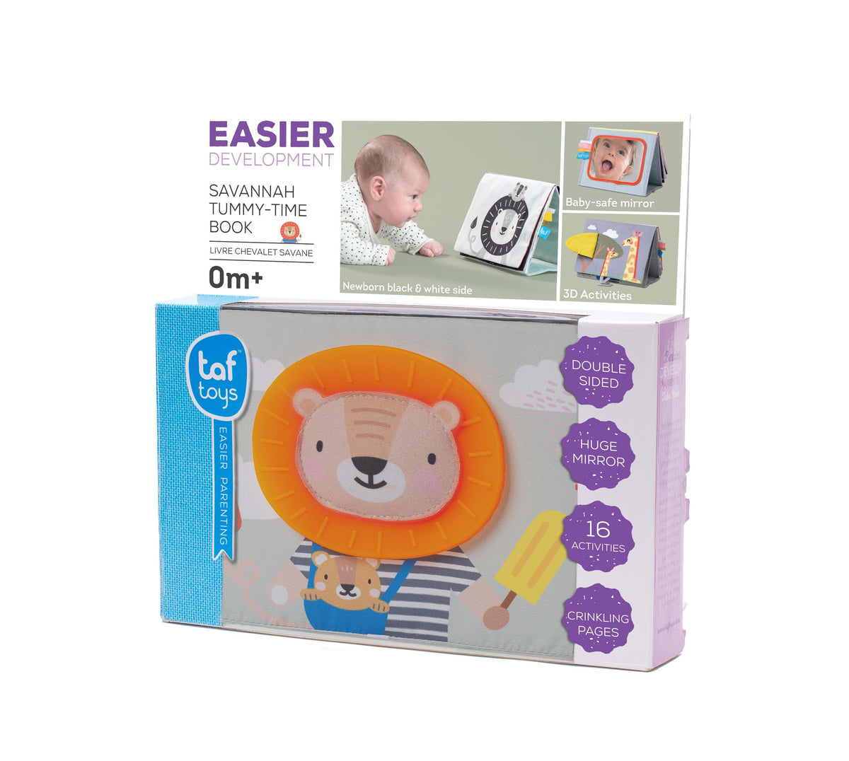 Sách Vải Tập Nằm Sấp Cho Bé Savannah Tummy-Time Book (0M+) | Taf Toys