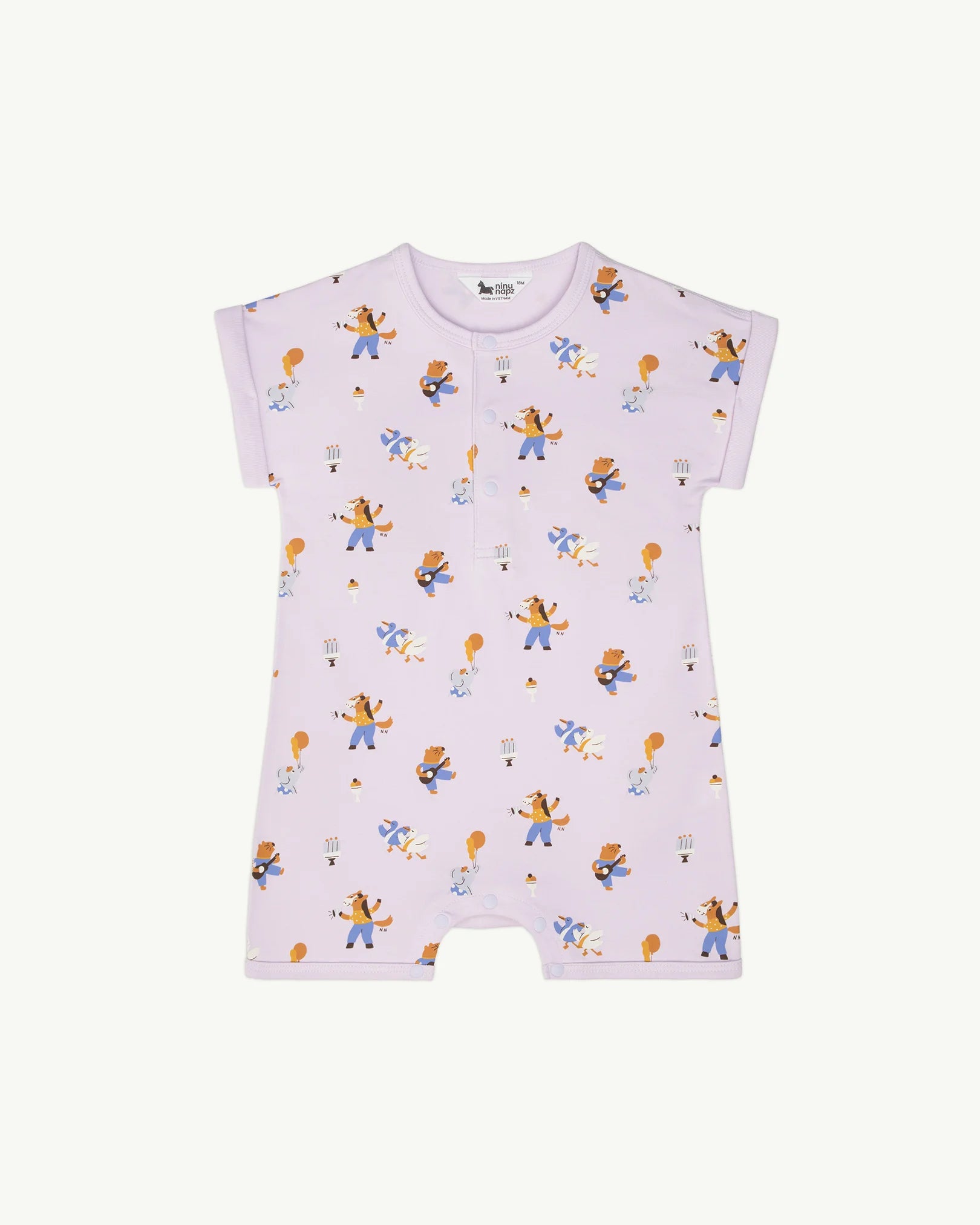 Quần Áo Body Cho Bé Party Friends Playsuit Đa Dạng Màu Sắc (9M-24M) | NINUNAPZ