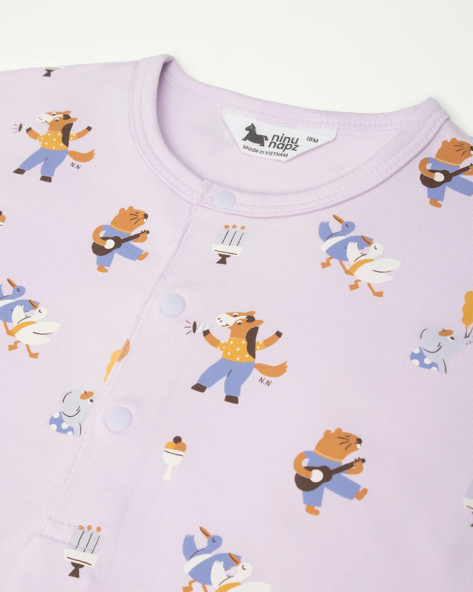 Quần Áo Body Cho Bé Party Friends Playsuit Đa Dạng Màu Sắc (9M-24M) | NINUNAPZ
