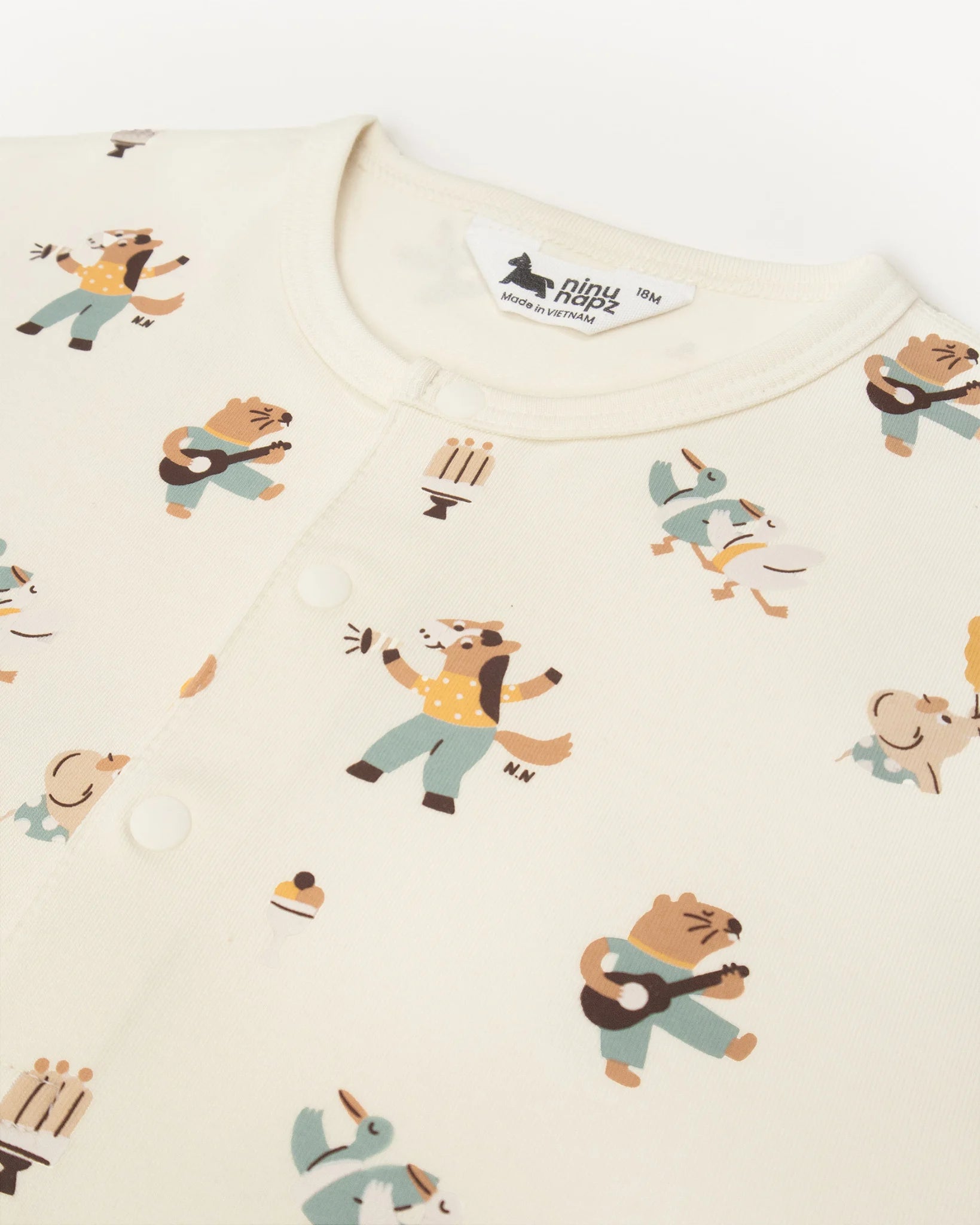 Quần Áo Body Cho Bé Party Friends Playsuit Đa Dạng Màu Sắc (9M-24M) | NINUNAPZ