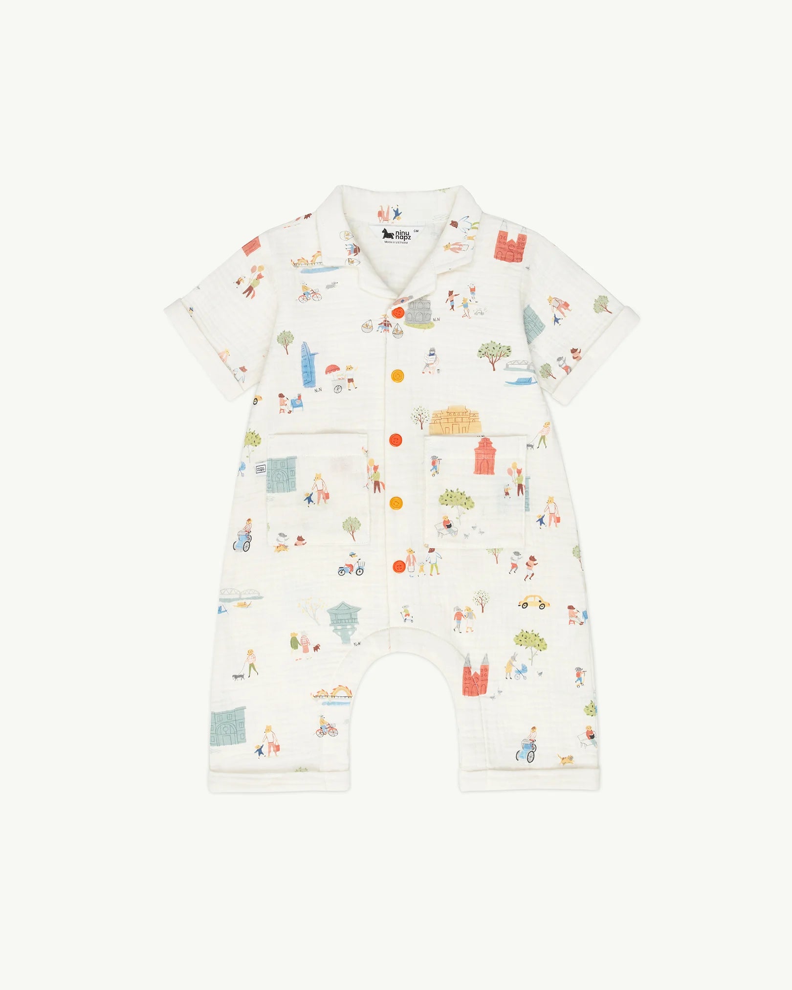 Quần Áo Cho Bé Vi Vu VietNam Flippy Suit (6M-24M) | NINUNAPZ