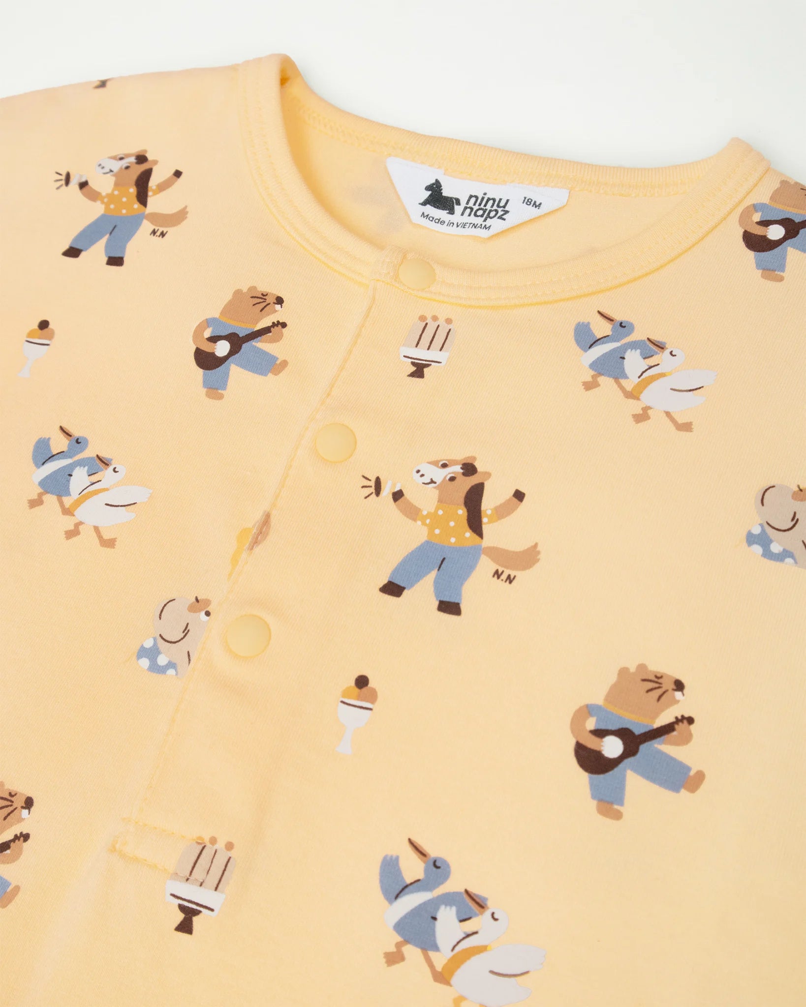 Quần Áo Body Cho Bé Party Friends Playsuit Đa Dạng Màu Sắc (9M-24M) | NINUNAPZ