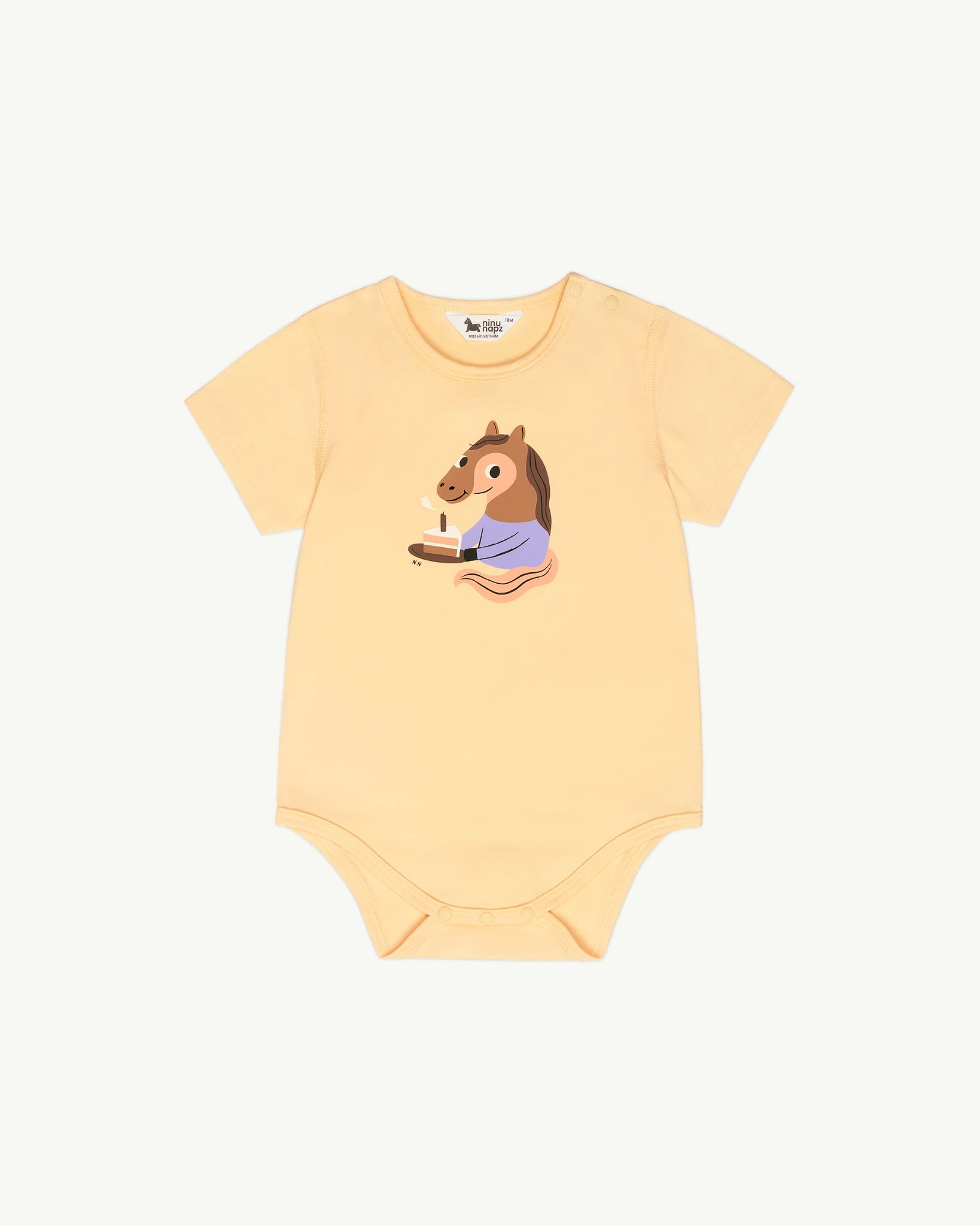 Quần Áo Body Cộc Tay Cho Bé Party Pony Short Sleeve Body (9M-24M) | NINUNAPZ