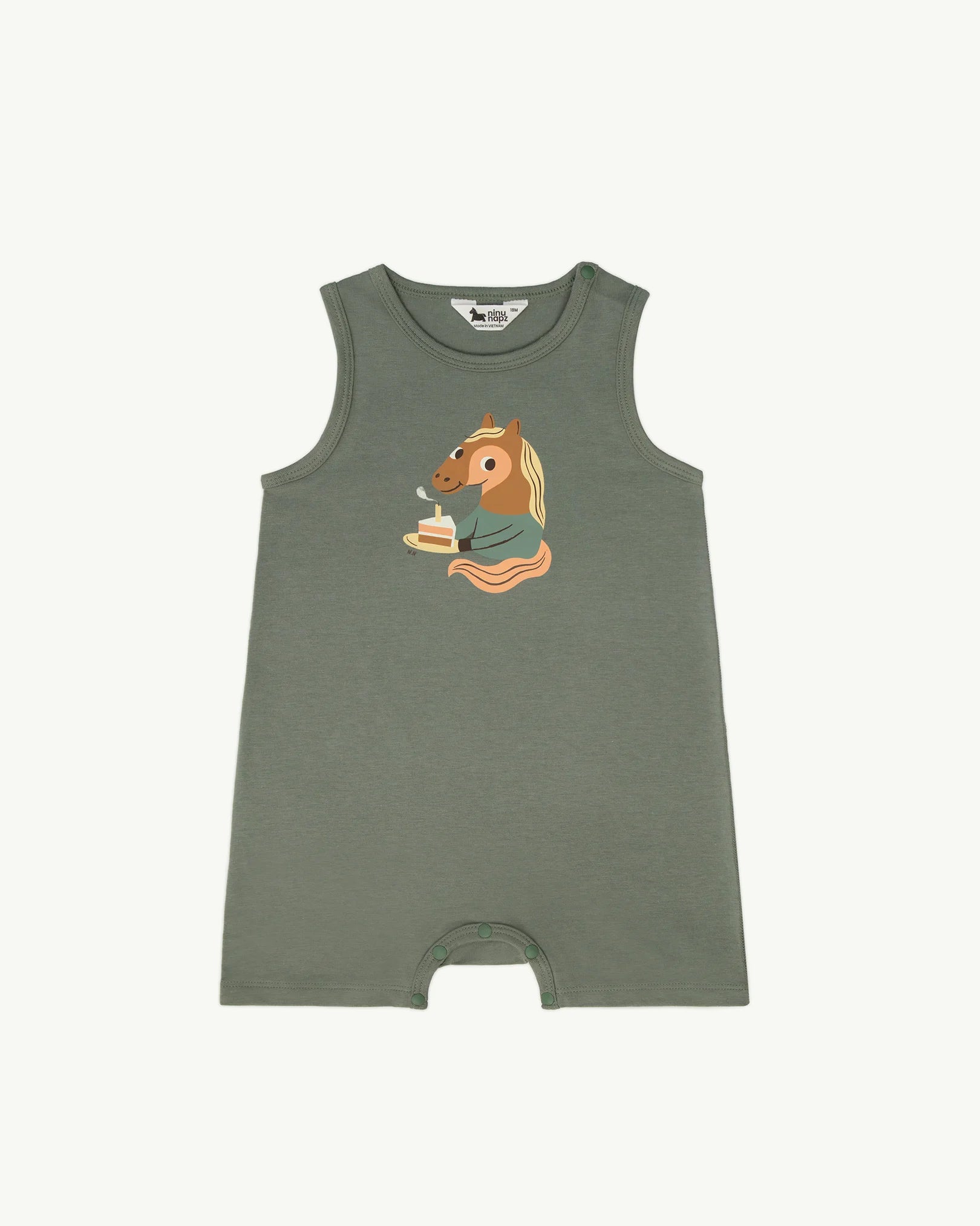 Quần Áo Body Cho Bé Party Pony Sleeveless Playsuit (9M-24M) | NINUNAPZ