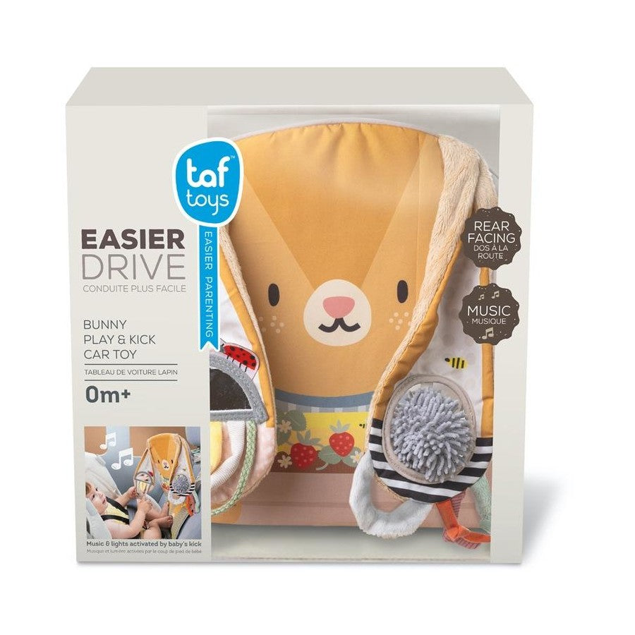 Thỏ Đồ Chơi Treo Ghế Xe Hơi Có Đèn Và Nhạc TAF TOYS Giải Trí Và Phát Triển Giác Quan Cho Bé