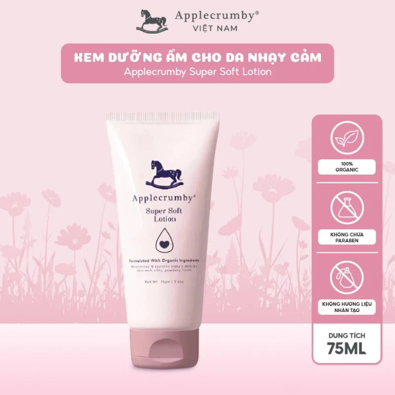 Applecrumby Super Soft Lotion - Soothes & Protects Sensitive Skin for Newborns & the Whole Family
