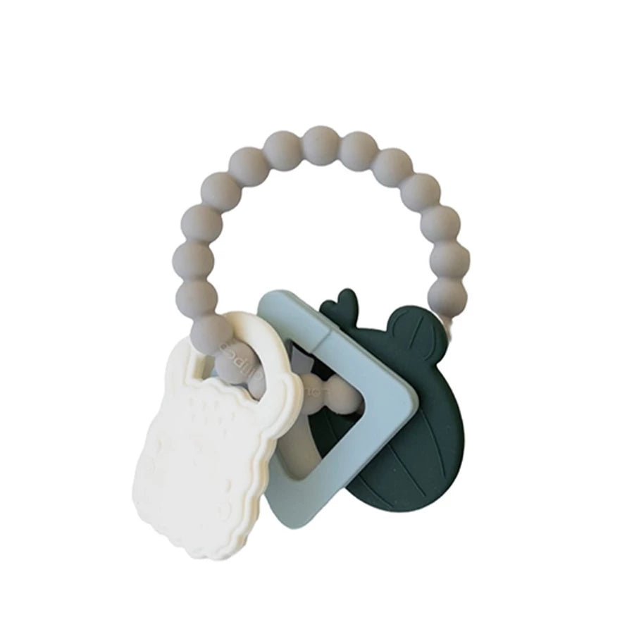 Vòng Ba Gặm Nướu Silicone Cao Cấp Giúp Giảm Đau Và Ngứa Nướu Cho Bé | Loulou Lollipop