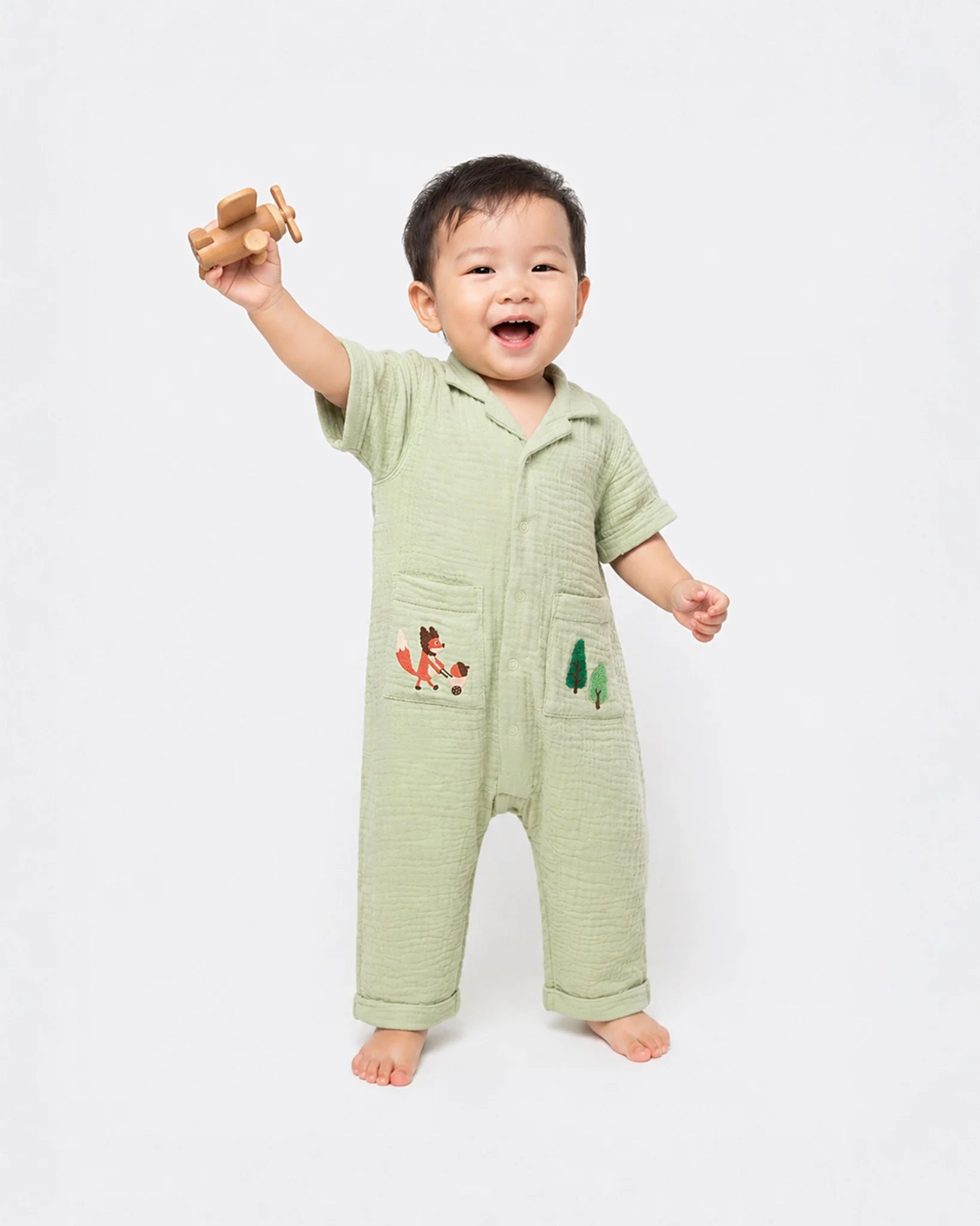 Quần Áo Cho Bé Pinewood Fox Flippy Suit (6M-24M) | NINUNAPZ