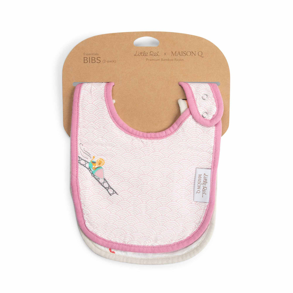Little Rei X Maison Q Bib Bib with Festival Pattern 
